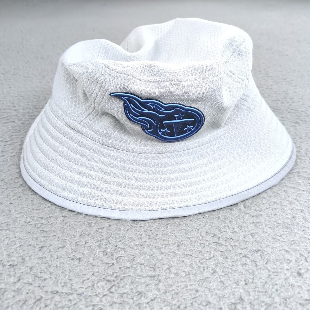 New Era NFL TENNESSEE TITANS Bucket Hat Mens Medium / Large Gray Rain Dark Logo